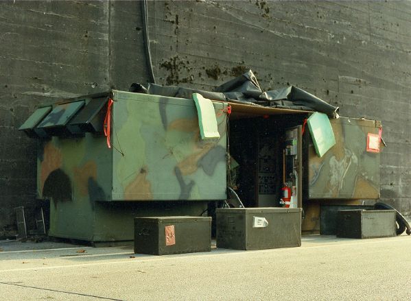 TRC-97's Back-to-Back. Note waveguides going up the side