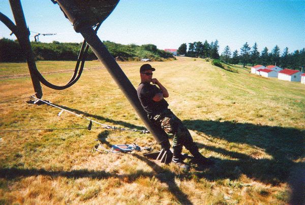SSgt Heron, Camp Rilea electrical survey, July 2001.
